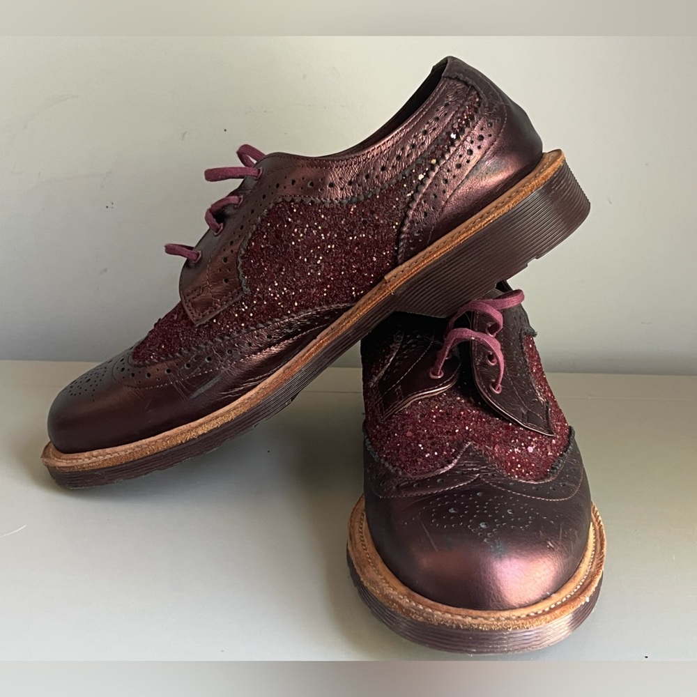 Dr. Martens Metallic The Original AirWair Oxford Size 9 Metallic Glitter - Picture 12 of 13